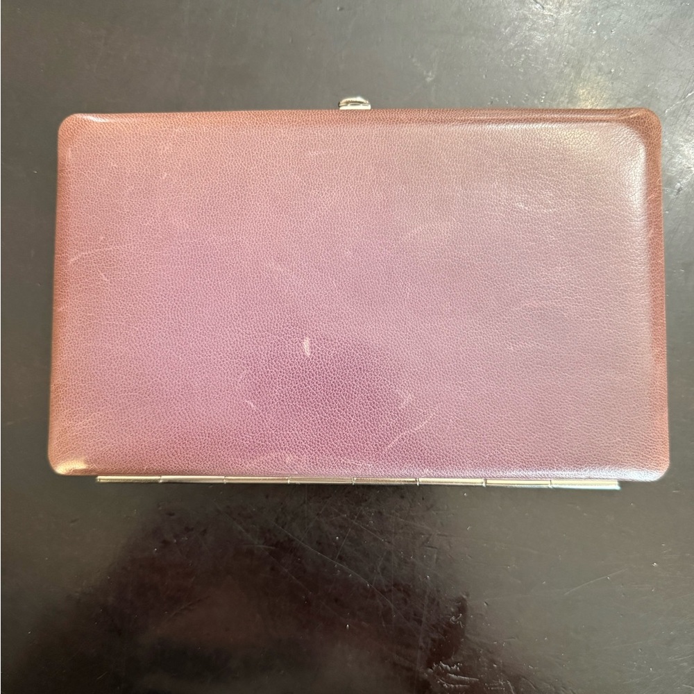 Abas Leather Frame Wallet Clutch – Sun Faded / Color Variation